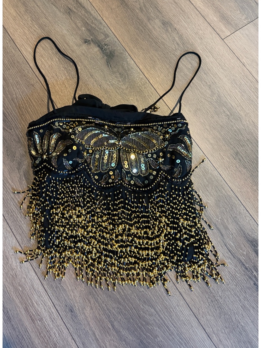 Free People Night Moves Fringe Top- size Small - Picture 3 of 7